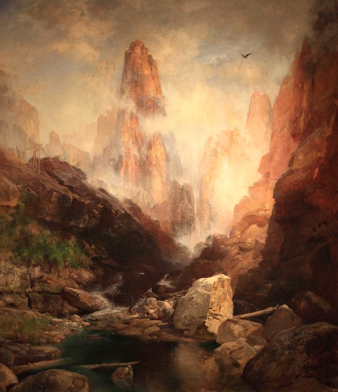 Thomas Moran Mist in Kanab Canyon oil painting picture